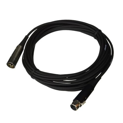 Shure C25E 25 Triple-Flex Cable, Black Xlr Connector On Microphone End