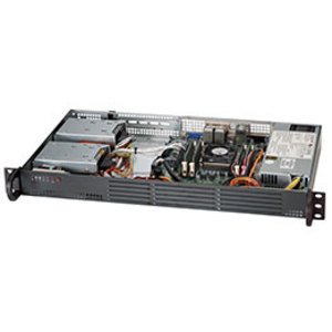 1U Rm 2Bay Black 203W Pfc Sc504