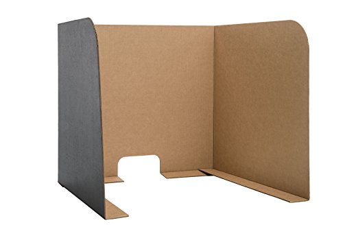 Flipside Products 70'' X 23'' Black Desktop Privacy Screen, Large, Dividers For Laptops And Computers, Reduce Distractions, Test