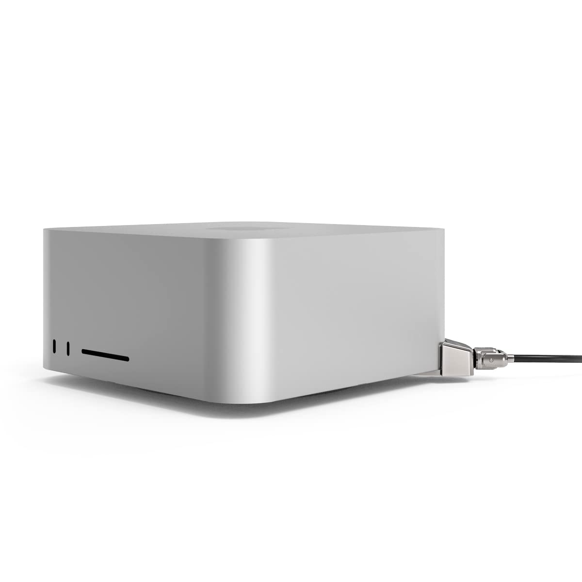 Compulocks Mac Studio Ledge Lock Adapter With Keyed Cable Lock Silver