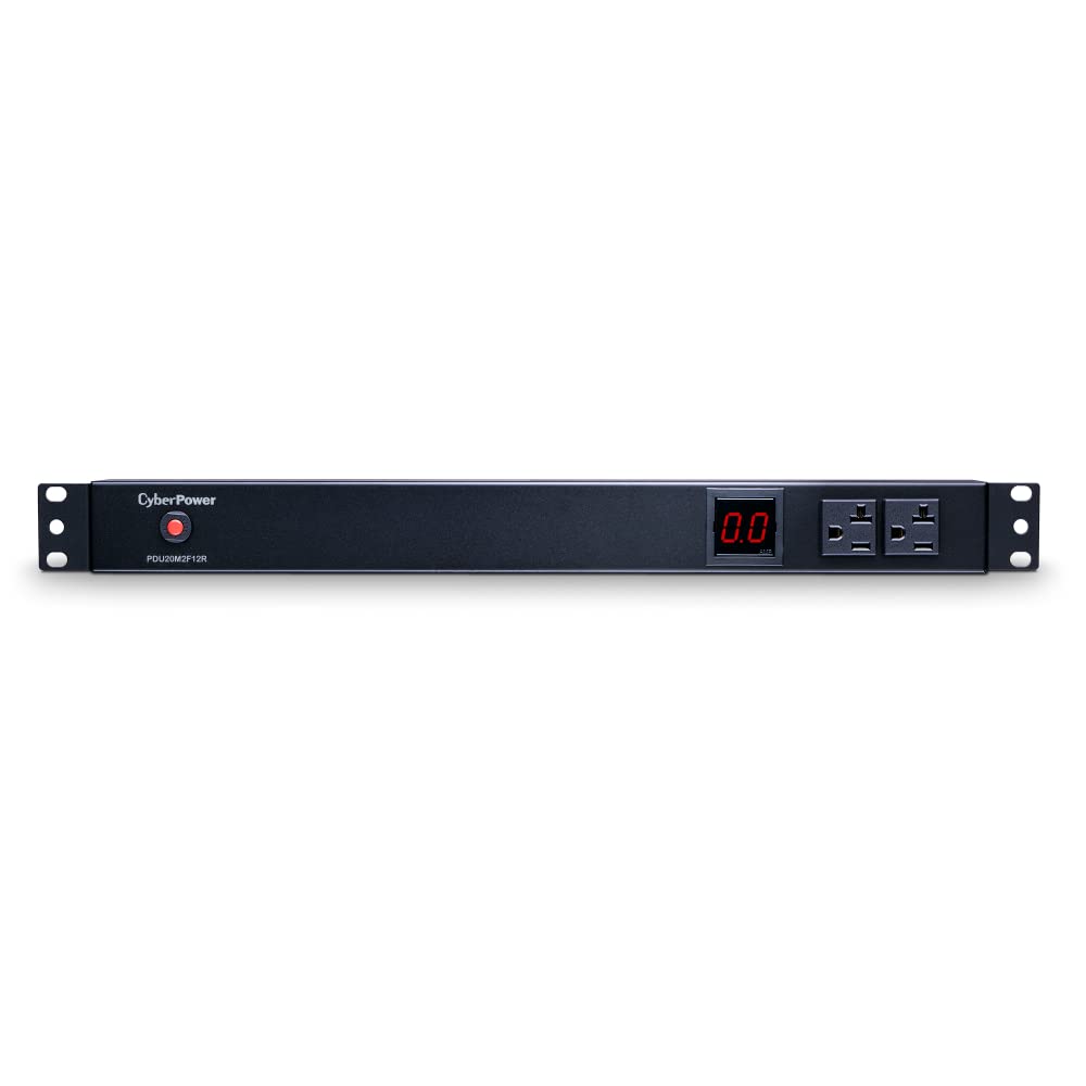Cyberpower Pdu20M2F12R Metered Pdu, 100 125V/20A, 14 Outlets, 1U Rackmount