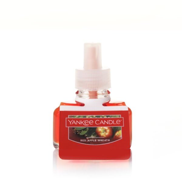 Yankee Candle Christmas Cabin Variety Pack - Scent Plug Diffuser Holiday Truck With Light Sensor, Scent Plug Refill Red Apple Wr