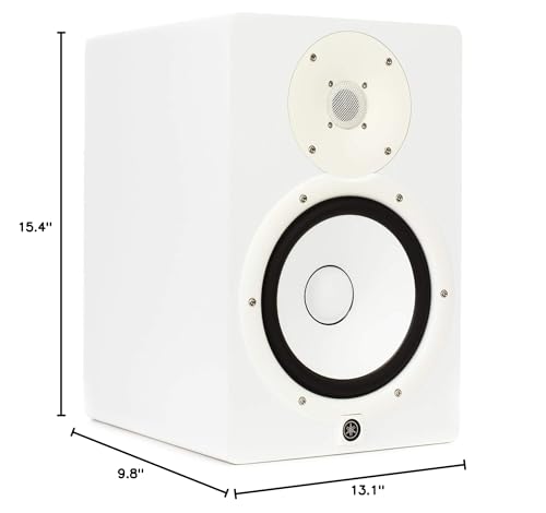 Yamaha Hs8 W 8-Inch Powered Studio Monitor Speaker, White