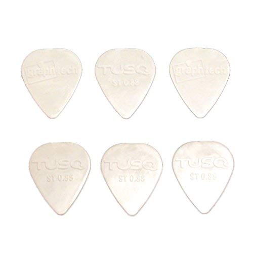 Graph Tech Tusq Guitar Pick 6 Pack A3 White 0.88Mm