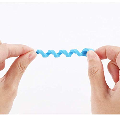 Kddom 20 Pieces Charger Cable Saver Protector Spiral Tube Wire Management Organizer Protective Cord Sleeve For All Cell Phones,