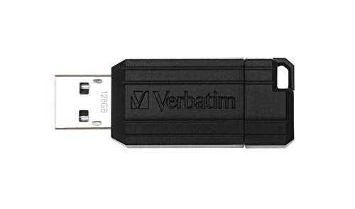 Verbatim 128Gb Pinstripe Usb Flash Drive   Black