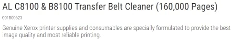 Xerox Altalink C8130, 35, 45, 55, 70, B8145, 55, 70 Transfer Belt Cleaner (160,000 Yield)
