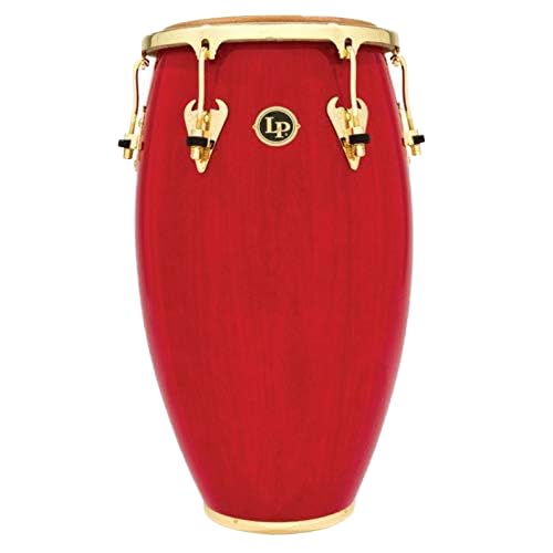 Latin Percussion Lp Matador 12-1/2 Wood Tumbadora - Red/Gold Tone