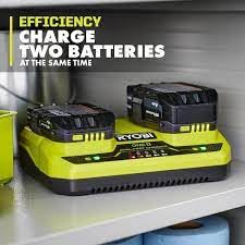 Ryobi One+ 18V Dual Port Simultaneous Charger Pcg005