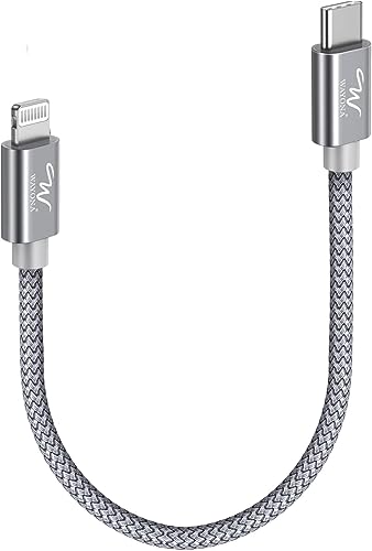 Wayona Mfi Certified Usb C To Lightning Cable Short 0.25M Fast Charging Pd 20W For Iphone 14 14 Pro 14 Plus 14 Pro Max 13 12 11