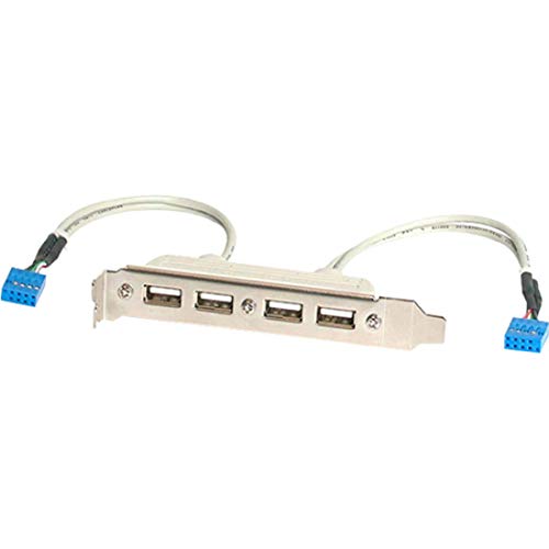 Startech.Com 4 Port Usb A Female Slot Plate Adapter   Usb Panel   4 Pin Usb Type A (F) (Usbplate4)