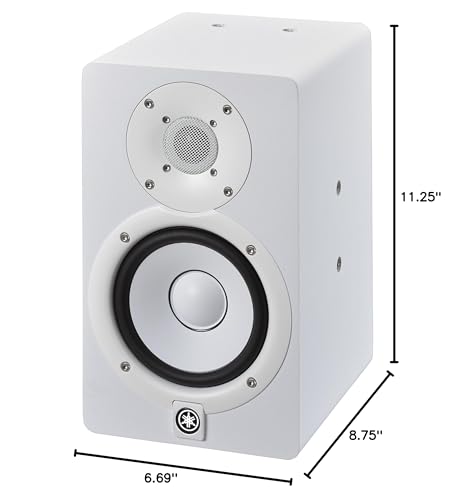 Yamaha Hs5I Studio Monitor With Mounting Points And Screws, White