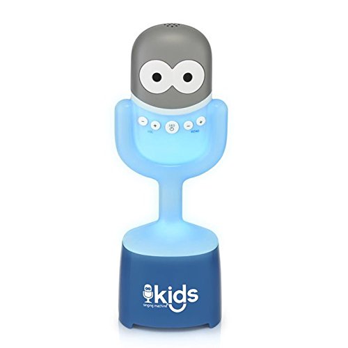 Singing Machine Kids Sm Kids Smk445 Mic Guy Bt Spkr Wrls Mic Glo Lght, White, 4+