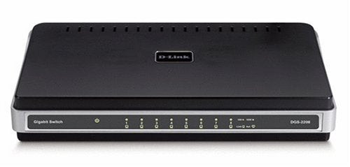 D-Link DGS-2208 8-Port 10/100/1000 Desktop Switch
