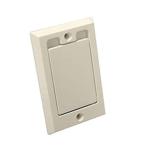 Hayden/Canplas 2 Pack Almond Color Square Door Central Vacuum Cleaner Hose Inlet Valve Beam Beige