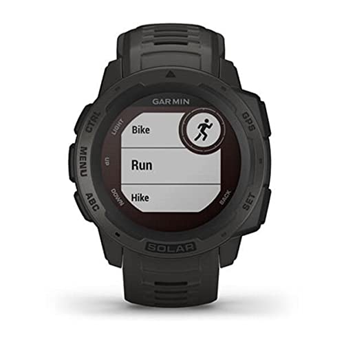 Garmin 010 02293 10 Instinct Solar, Rugged Outdoor Smartwatch With Solar Charging Capabilities, Built In Sports Apps And Health