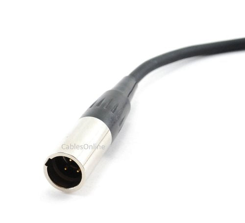 Cablesonline 6Ft Mini Xlr Male Plug To 2 Mini Xlr Female Lapel Mic Y Splitter Audio Cable, (Xm Y106)