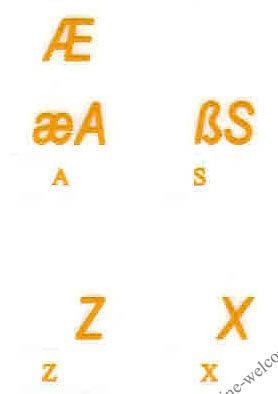 Turkish Q Keyboard Sticker Yellow Letters