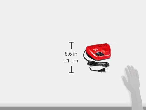 Milwaukee Genuine Oem 48 59 2401 M12 Lithium Ion 12 Volt Battery Charger W/Led Indicating, Red