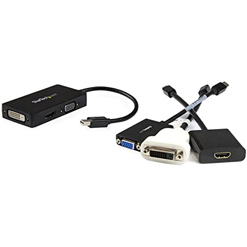 Startech.Com 3 In 1 Mini Displayport Adapter   1080P   Mini Dp/Thunderbolt To Hdmi/Vga/Dvi Splitter For Your Monitor (Mdp2Vgdvhd