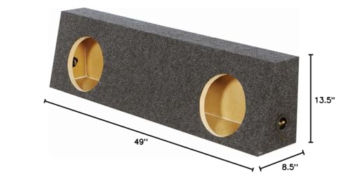 Q Power HD210 Dual 10" Subwoofer Speaker Box for GM/Chevy Trucks - Model 44376