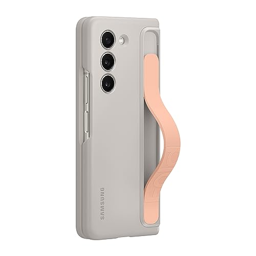 Samsung Galaxy Official Standing Case With Strap For Z Fold5, Sand