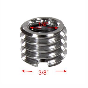 3/8'' To 1/4'' Tripod Ballhead Reducer Bushing Convert Screw Adapter,1/4'' To 3/8'' Tripod Ballhead Camera Convert Screw Adapter