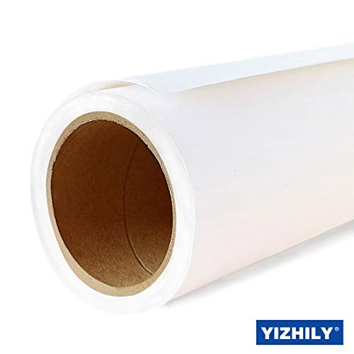 Yizhily Seamless Photo Photography Background Paper Backdrop Paper Roll For Photoshoot And Videos, 82'' X16', Arctic White