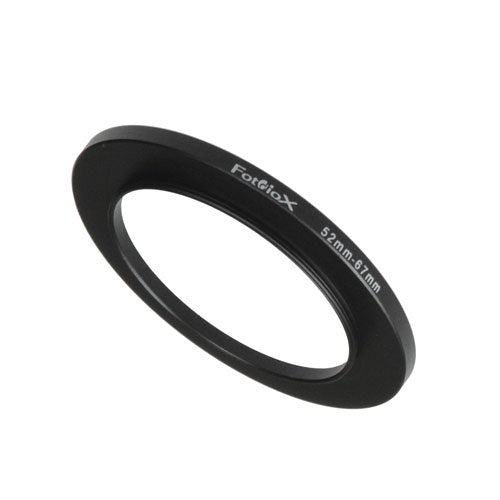 Fotodiox Metal Step Up Ring, Anodized Black Metal 52mm-67mm, 52-67 mm