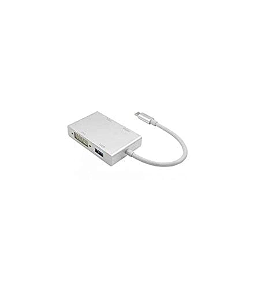 Axiom 4-In-1 Usb-C To Hdmi, Vga, Dvi And Usb Video Adapter - Axiom A/V Cables An