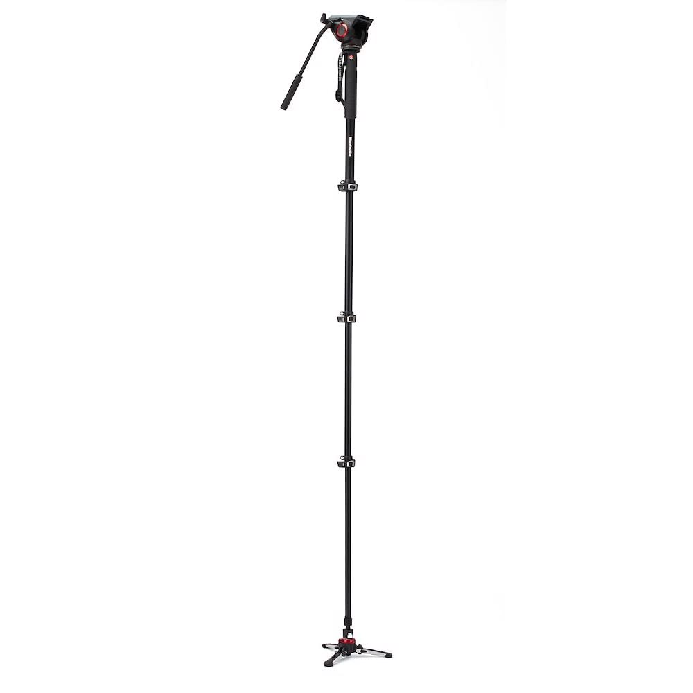 Manfrotto Xpro Monopod+ 4 Section Aluminum Monopod With Fluid Video Head
