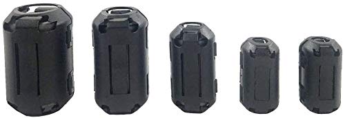 Xshine (Pack Of 20Pcs) Clip On Ferrite Ring Core Rfi Emi Noise Suppressor Cable Clip For 3Mm/ 5Mm/ 7Mm/ 9Mm/ 13Mm Diameter Cable