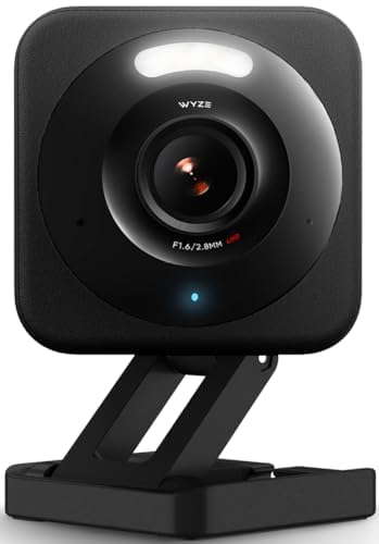 Wyze Cam V4, 2.5K Hd Wifi Smart Home Security Camera, Indoor/Outdoor, Pet/Baby Monitor, Motion Activated Spotlight/Siren, Color Night Vision, 2 Way Audio, Compatible With Alexa & Google, Wired, Black