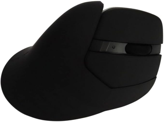 Mojo Master Grip Rechargeable Silent Vertical Mouse - Bluetooth/Wireless Ergonomic Mouse W/Adjustable Sensitivity And Quiet Butt