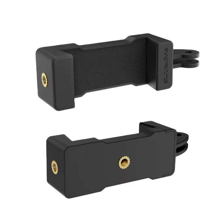 Octo Mounts | 2 Pack Universal Smartphone Holder W/Gopro Style Mount Attachment For Any Phone. Connect Your Phone Or Gps To Any