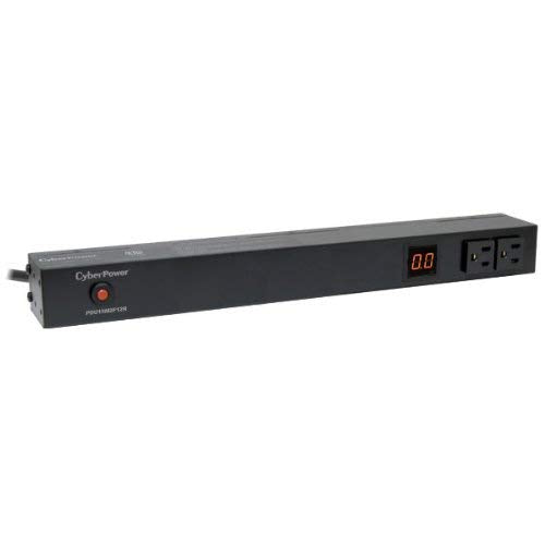 Cyberpower Pdu15M2F12R Metered Pdu, 100 125V/15A, 14 Outlets, 1U Rackmount