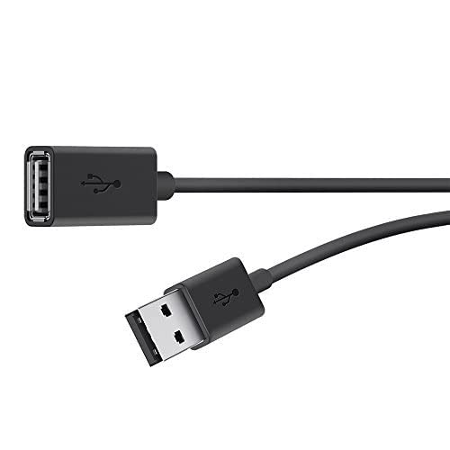 Belkin F3U153Bt3M   Usb Extension Cable   10 Ft   4 Pin Usb Type A (M) To 4 Pin Usb Type A (F)   Black
