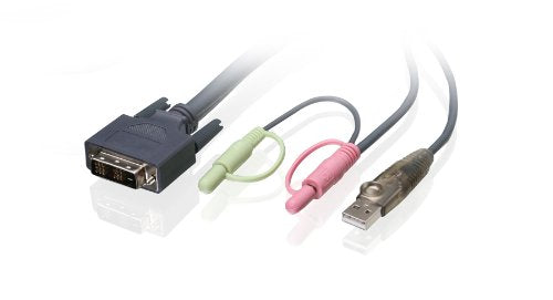 Iogear Single Link Dvi D Usb Kvm Cable, 10 Feet, G2L7D03U