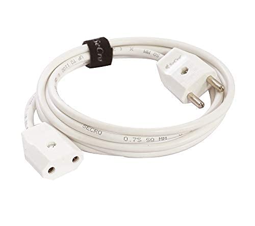 SeCro 2Pin Flexible MaleFemale Socket, Round Wire, Extension Cord for Multipurpose Use,Festive Decorations,Diwali,Christmas,et