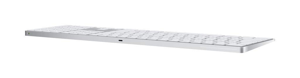 Apple Magic Keyboard with Numeric Keypad: Wireless, Bluetooth, Rechargeable. Works with Mac, iPad, or iPhone; US English   White