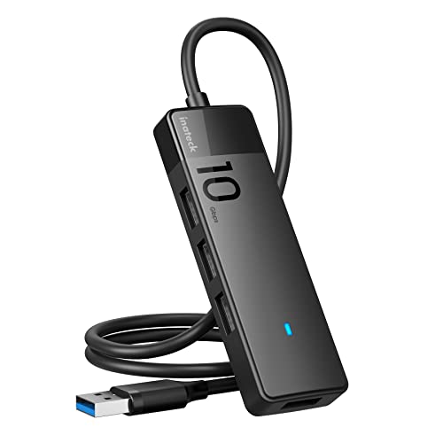 Inateck Usb Hub With 4 Usb A Ports, Usb 3.2 Gen 2 Speed, 1.6 Ft Cable, Hb2025A