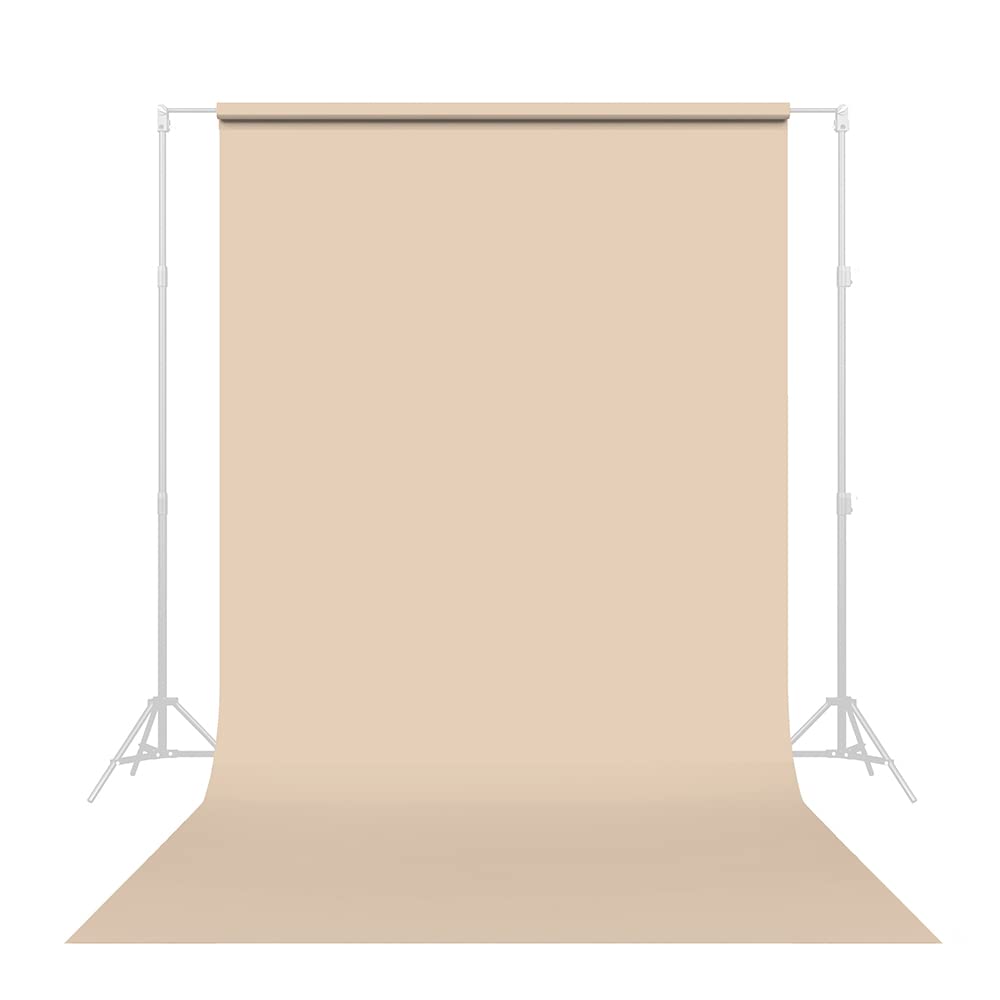 Savage Seamless Paper Photography Backdrop   Color #19 Egg Nog, Size 86 Inches Wide X 36 Feet Long, Backdrop For Youtube Videos, Streaming, Interviews And Portraits   Made In Usa