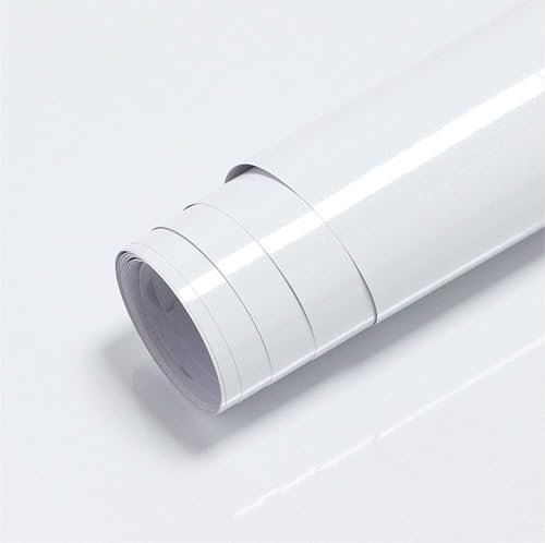 Wallmate Vinyl Car Wrap Sheet Roll Film Sticker Decal Waterproof Car Styling Wrap Auto Vehicle Accessories (12Inch X 48 Inches, Whi