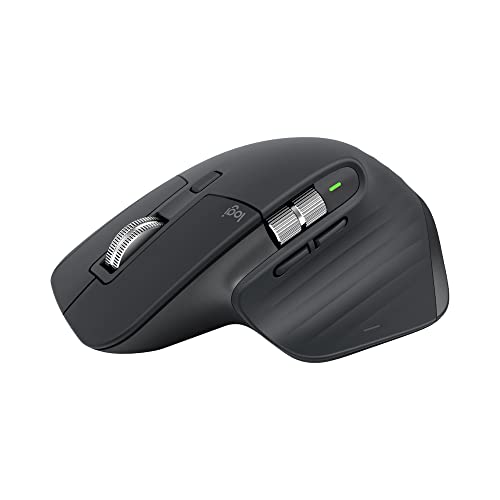 Logitech Mx Master 3S  Wireless Performance Mouse With UltraFast Scrolling, Ergo, 8K Dpi, Track On Glass, Quiet Clicks, UsbC,