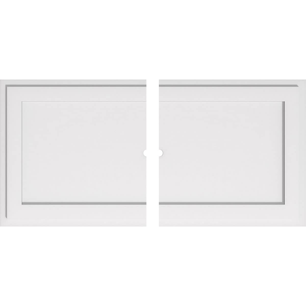 Ekena Millwork Cmp40X20Re2 01000 Rectangle Architectural Grade Pvc Contemporary, Two Piece Urethane Ceiling Medallions 40''W X 2