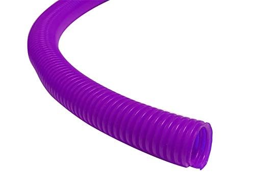 Kable Kontrol Colored Split Wire Loom Tubing 1/4    Inch 10 Ft Long   Purple Wire Conduit Cover For Cords   Corrugated Tubing An