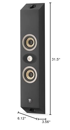 Focal Fonwall301-Bl Bass-Reflex 2-Way On-Wall 301 Loudspeaker - Black