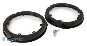 Metra Electronics 82 5605 Rear 6.5 Inch Speaker Wire Wall Plate (Speaker Wall Plate) 1 Pair   Black