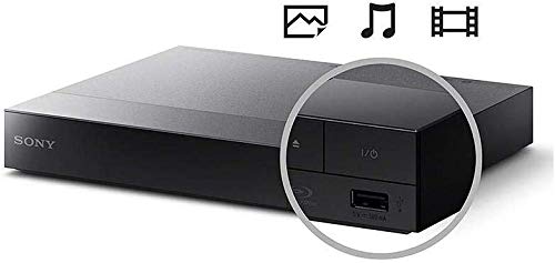 TUDAK Sony BDP-BX370 Blu-Ray Player with Wi-Fi, Remote Control, HDMI Cable, Black
