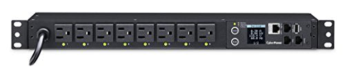 Cyberpower Pdu41001 Switched Pdu, 120V/15A, 8 Outlets, 1U Rackmount